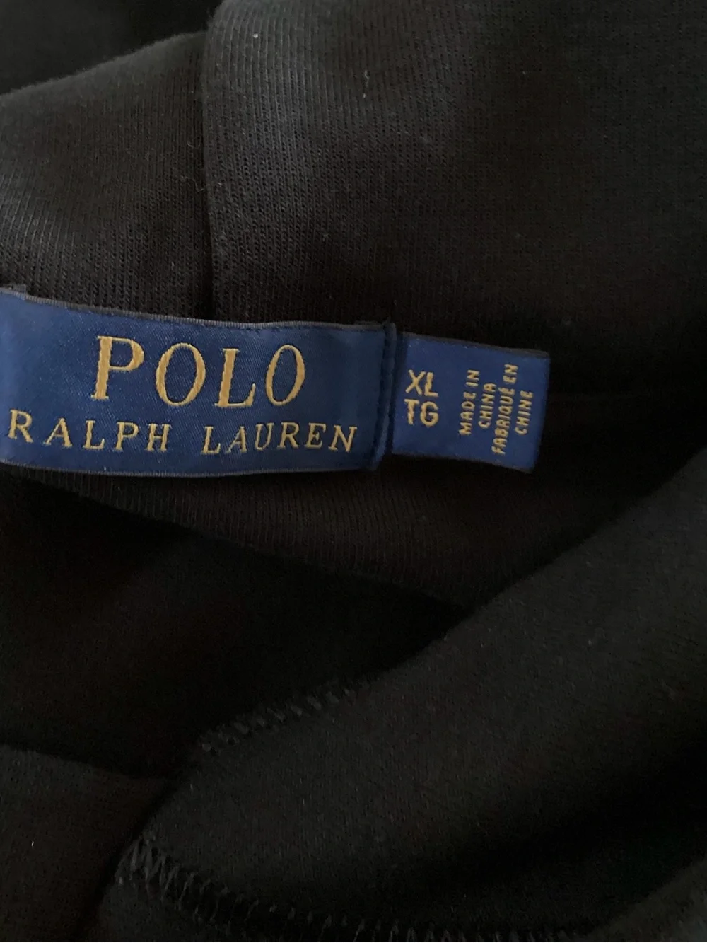 Polo by Ralph Lauren Black Hoodie with Embroidered Pony
